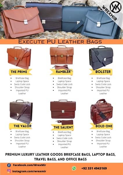 Leather office bag | Travel bag | Laptop bag | Leather bag 3