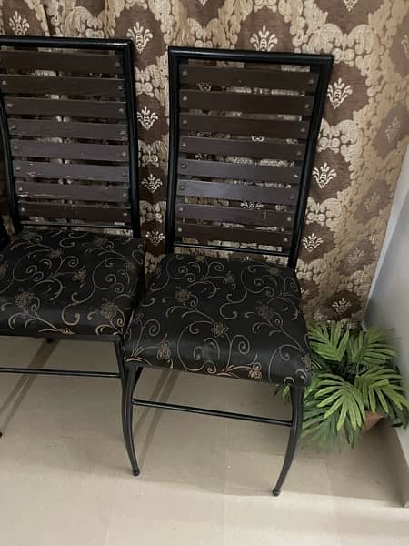 Dinning 6 chairs set rot Iron 0