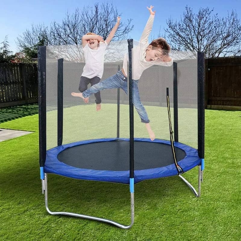 6 Foot Trampoline with Enclosure Net for Kids & Adults 3