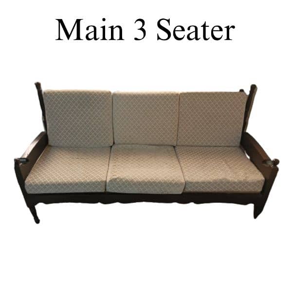 5 Seater Sofa Set Solid Wood 0