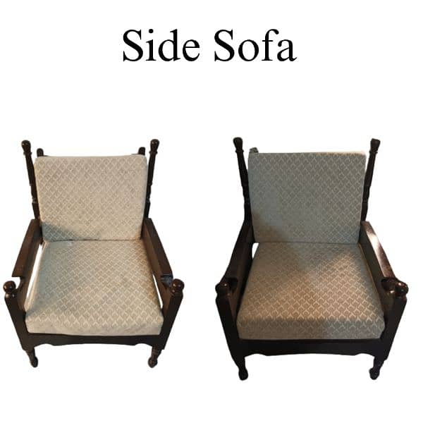 5 Seater Sofa Set Solid Wood 1