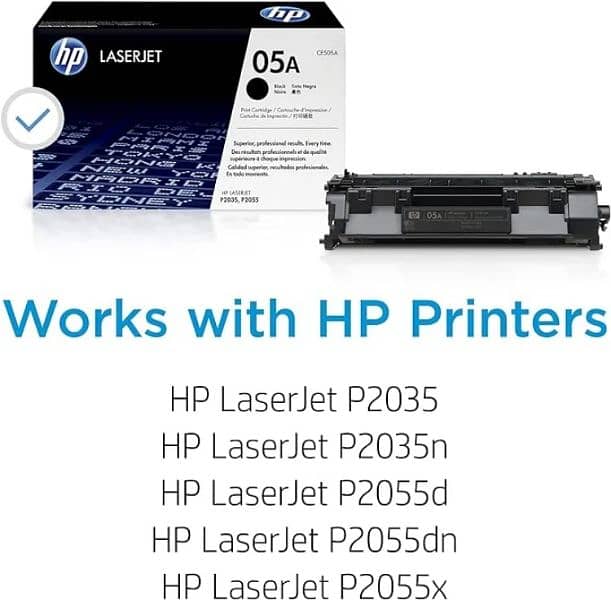 HP 05A/80A Black Laser Toners & All Model Printers,Toner Cartridges 1