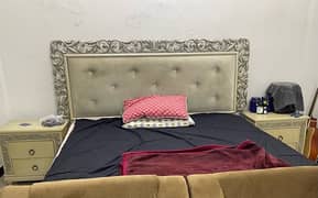 King Bed with Side tables Chairs and Dressing at reasonable Price