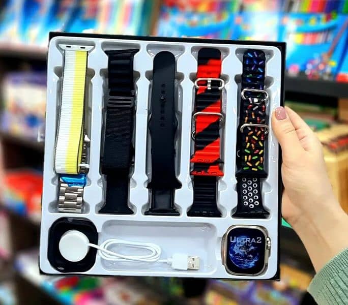 ultra 10 smart watch with 10 straps 0318 7015160 1
