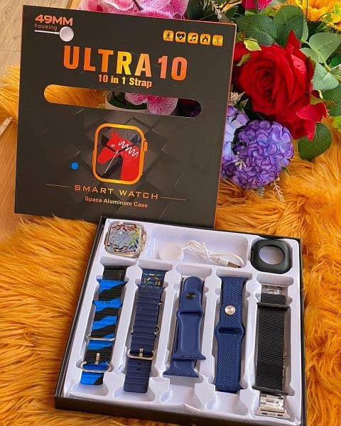 ultra 10 smart watch with 10 straps 0318.7015160 0