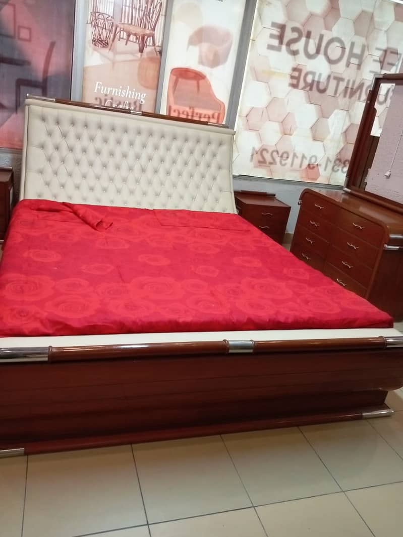 bed dressing side table/double bed/bed/bed set/Furniture/bedroom set 5
