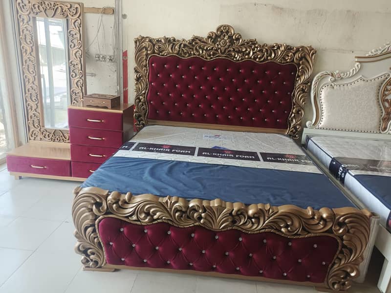Bed set/Double Bed set/King size Bed set/Single Bed/Poshish Bed 1