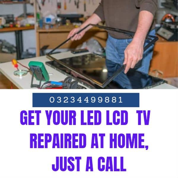 LED LCD TV PLASMA 2k. 4k, 8k Led repair home service available 2