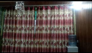 6 Pcs Set of Silk curtains shining with curtains rings