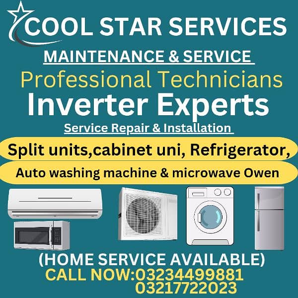 Ac service inverter Ac/Fridge/freezer/Auto washing machine/oven repair 0