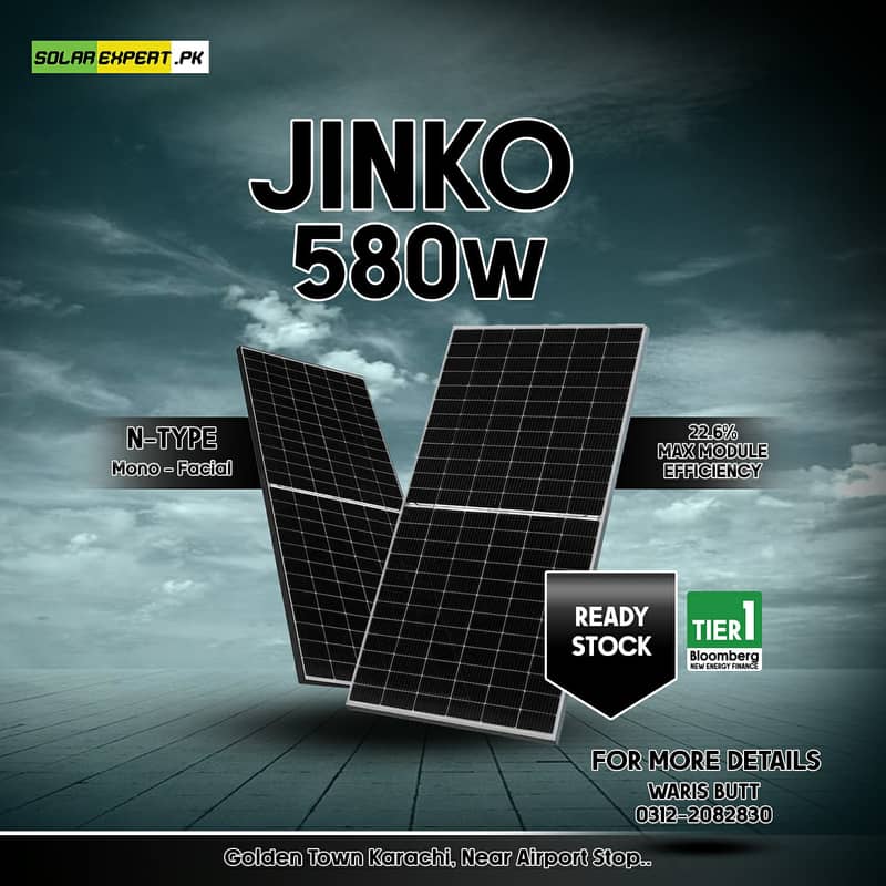 Jinko N type single glass with 12 year warranty 1