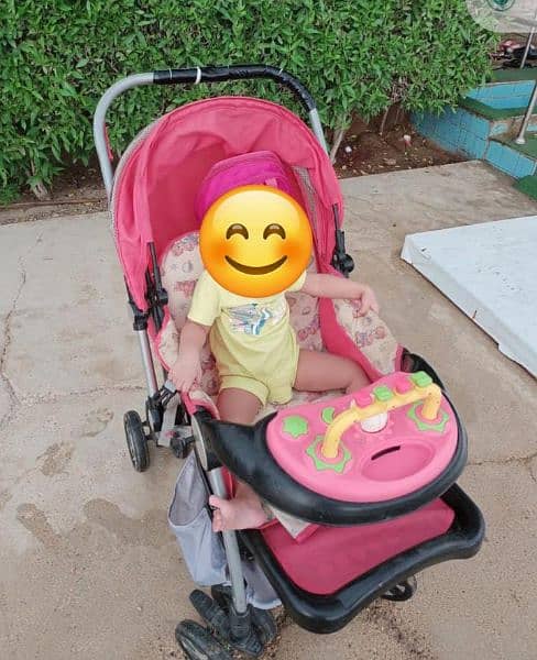 Imported Heavy duty pram stroller for sale in good condition 0