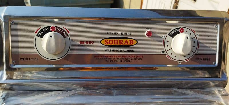 Sohrab Washing machine and Dryer both steel body 8