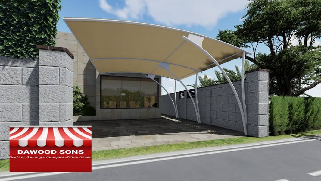 sun shades/awnings/canopies/car porch/parking shades/tensile shades 3