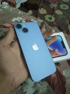 Iphone 14 jv with box 7 month apple official warrenty