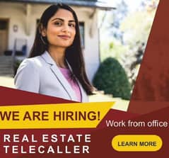 Required Female Real Estate Representative/TeleCaller