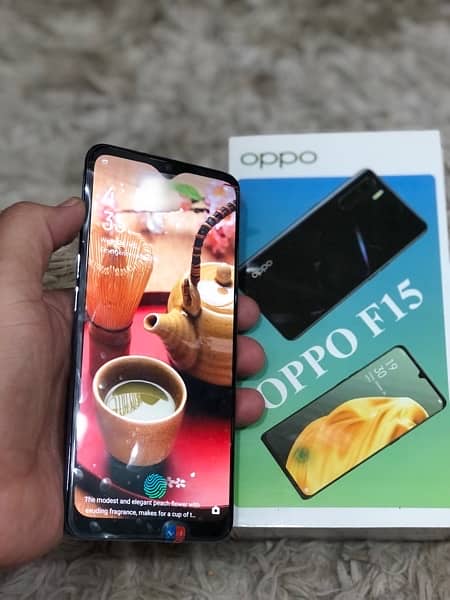 oppo f15 lush condition with box 10/10 condition 4