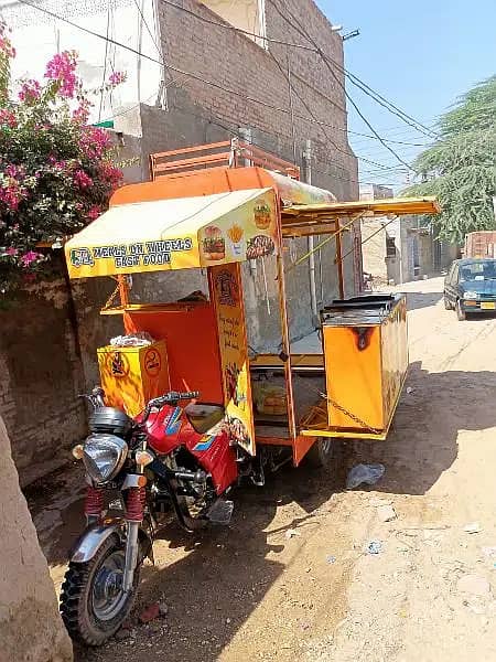 Food cart Loader ricshaw with kitchen cabin and super basmati Rices 1