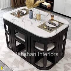 Dining Table | Space Saving Dining Table | Dining Table and Chairs