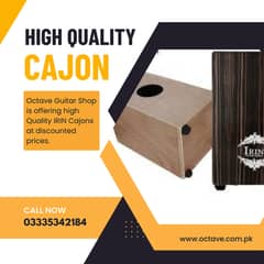 High Quality Cajons available at Octave Guitar Shop