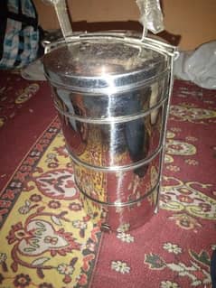 4 portion stainless steel tiffin carrier 0