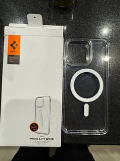 iPhone 15 pro max Ultra Hybrid MagSafe Spigen clear case 0