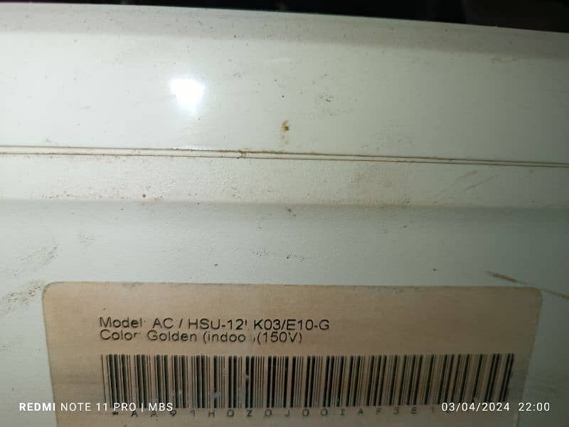 1 Ton Haier Split AC 4