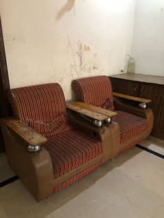 5 seater used sofa set for urgent sale 0