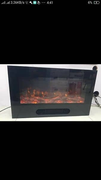 Black 3D Electric Fireplace Heater (Single or Multi colour) 2