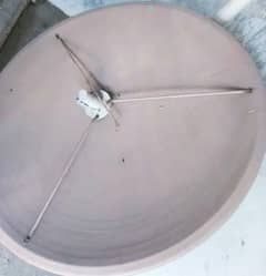 almost new condition Dish antena with Receiver and wire