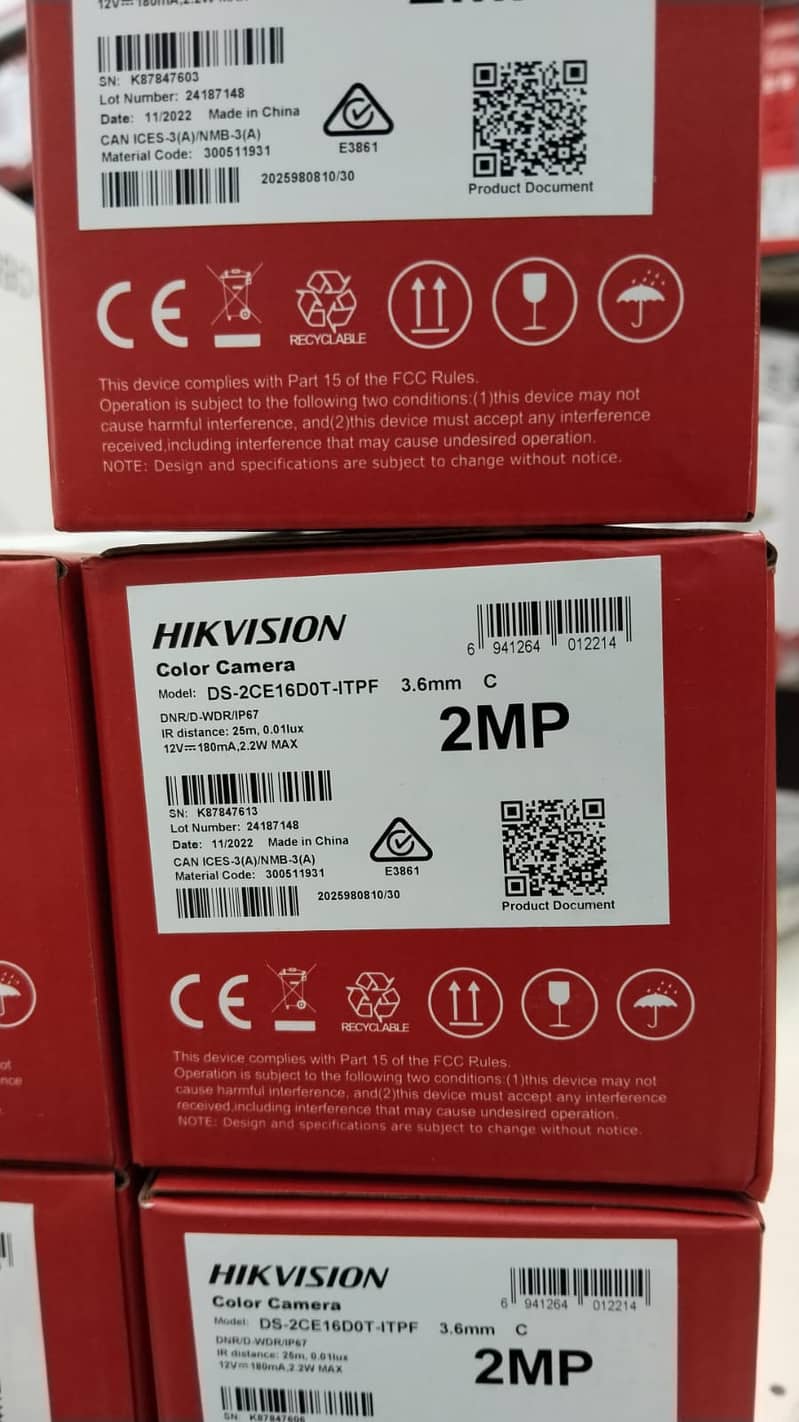 Hikvision camera 2 m. p 2