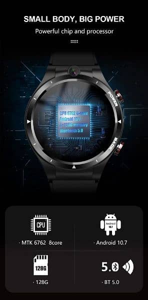LEMFO LEM 15 Original Smart Watch 4G Sim Calling GPS Heart Rate Sensor 3
