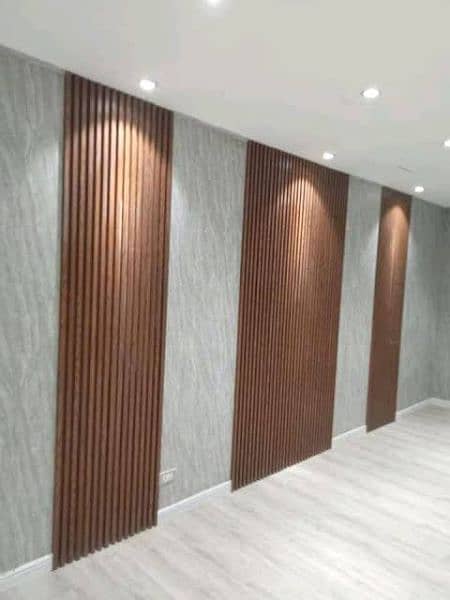wallpaper media wall flooring ceiling Pvc panel available in Islamabad 2