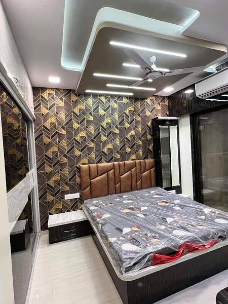 wallpaper media wall flooring ceiling Pvc panel available in Islamabad 11
