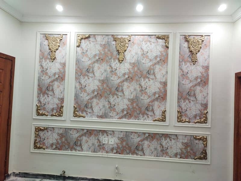 wallpaper media wall flooring ceiling Pvc panel available in Islamabad 14