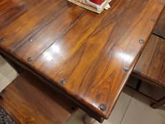 FOR SALE ANTIQUE SOLID WOODEN DINNING TABLE 0