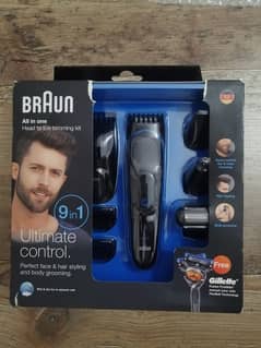 Braun Trimmer Hair Clippers for Men 9-in-1 Beard, Ear and Nose Trimmer