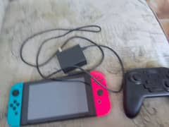 Nitendo switch with controller and without dock