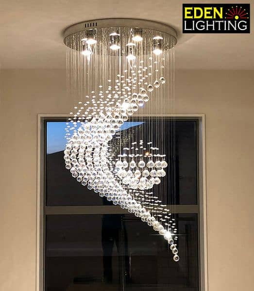 Chandeliers Crystal Double Height 8