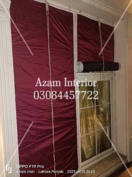 kana bamboo blinds out door water proof heat Prof black out paper glas 14