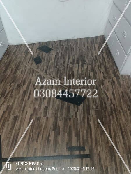 vinyl flooring tiles wooden texture local and imported Best fitting 13
