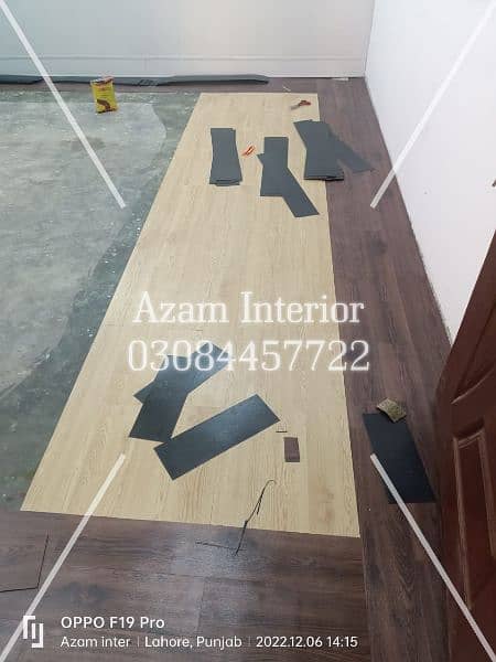 vinyl flooring tiles wooden texture local and imported Best fitting 14