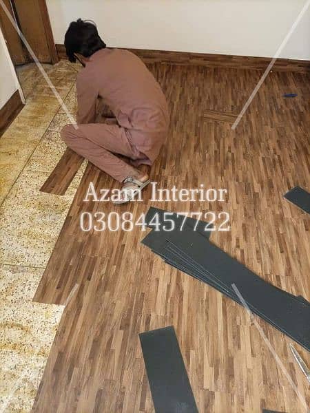 vinyl flooring tiles wooden texture local and imported Best fitting 17