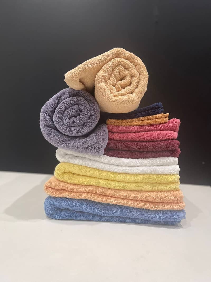 bath towels, bath & spa towel pure cotton multiple size & color 2