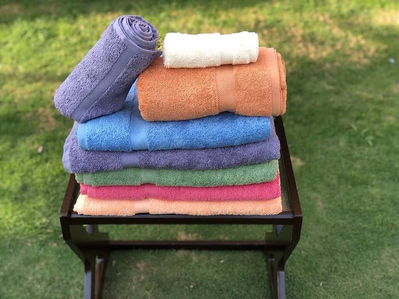 bath towels, bath & spa towel pure cotton multiple size & color 18
