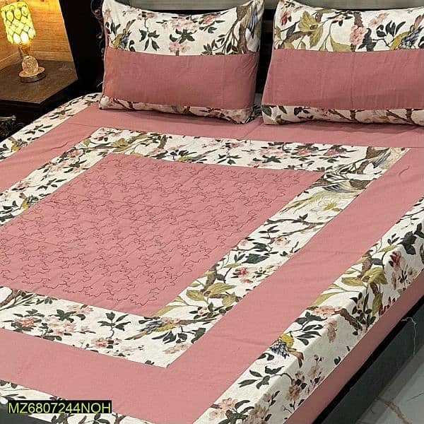 bed sheets cotton satainBed sheets (double)cotton imported stuff 1