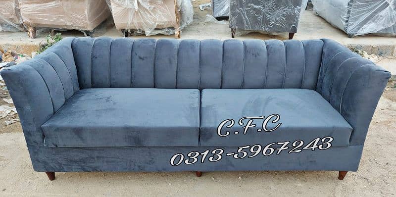 sofa set - Wooden sofa set - velvet sofa - Eight seater sofa 1