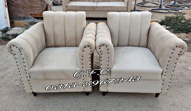 New Design sofa set for sale in karachi - L Shape sofa - sofa cumbed 0