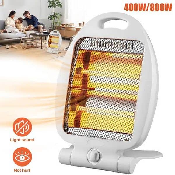 800W Space Heater Small Electric Ceramic Heater 2 Power 2