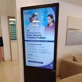Touch LED Kiosk -Digital Floor Standee-Interactive Screen- Video Wall 3